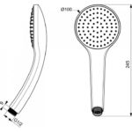Душевая лейка 100 мм Ideal Standard IdealRain (B9402XG) Душевая лейка 100 мм Ideal Standard IdealRain (B9402XG)