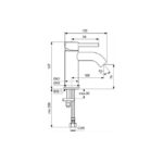 Смеситель для умывальника Ideal SCERALINE, система монтажа EASY-FIX