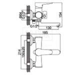 83112В Смеситель Ванна LOFFREY d-35 кор нос (чёрный)