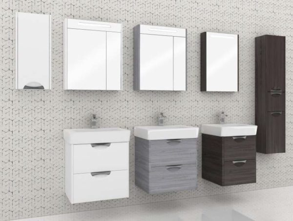 Зеркало - шкаф AQUATON СИЛЬВА 50, Дуб Макиато (1A215502SIW5L)