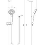 Душевой набор Ideal Standart IDEALRAIN со штангой EVO DIAMOND L3 (B2238AA)