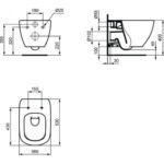 Подвесной унитаз Ideal Standard Tesi T0079V3