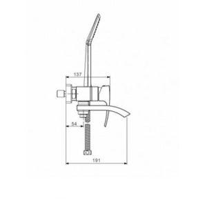 G3207-6 Cмеситель Ванна GAPPO d-35 черный