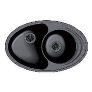 Мойка EWIGSTEIN Elegant W90KF 820*520 1.5 чаши +крыло (антрацит)