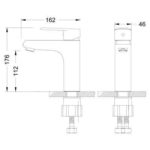 3806C Минима Смеситель для умывальника монолитный, хром LEMARK