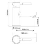 Wern 4203 Смеситель для раковины