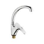 85925H Смеситель Кухня LOFFREY d-40 МАКСИ (белый) на гайке