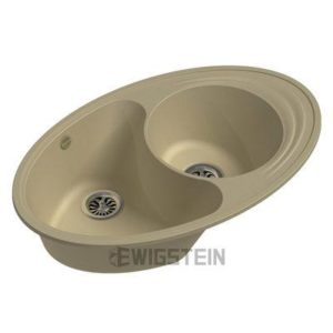 Мойка EWIGSTEIN Elegant W90KF 820*520 1.5 чаши +крыло (бежевый)