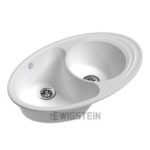 Мойка EWIGSTEIN Elegant W90KF 820*520 1.5 чаши +крыло (иней)