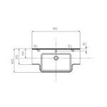 Раковина AQUATON HOTEL B 810 белая (1A710231PI010) Раковина AQUATON HOTEL B 810 белая (1A710231PI010)