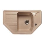Мойка GRANFEST GF-C800E угловая 790*490 мм (песочный - 302) Мойка GRANFEST GF-C800E угловая 790*490 мм (песочный - 302)