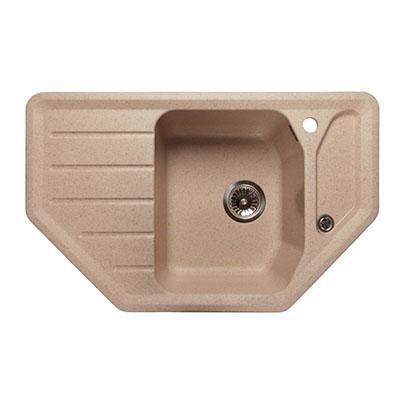 Мойка GRANFEST GF-C800E угловая 790*490 мм (песочный - 302) Мойка GRANFEST GF-C800E угловая 790*490 мм (песочный - 302)