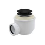 Сифон Alca Plast для душевого поддона CLICK/CLACK, металл чёрный матовый
