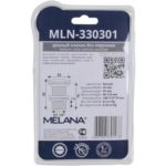 MLN-330301 донный клапан БЕЗ перелива (Белый) Click-clack MELANA (в блистере)