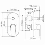 Dill 6161 Смеситель для ванны и душа Dill 6161 Смеситель для ванны и душа