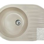 Мойка GRANICOM NOVELL Каролина 7502 (740*485мм), (серый) (без сифона)