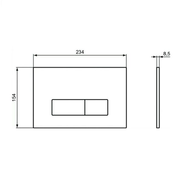 Кнопка смыва Ideal Standard OLEAS™ M2, белая (R0121AC)