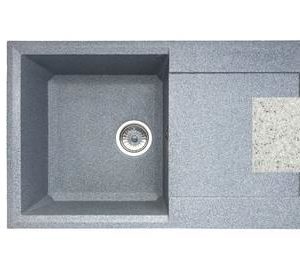 Мойка GRANICOM NOVELL Маура 781*498*215 мм (серый) (без сифона)