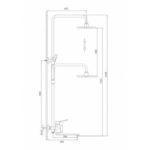 2461 Душевая система Frap d-35 (хром) 2461 Душевая система Frap d-35 (хром)