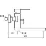 32802-6 Смеситель Ванна Frap d-35 короткий нос (черный) 32802-6 Смеситель Ванна Frap d-35 короткий нос (черный)