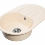 Мойки GRANFEST SMART SM685 L (мрамор) 1-чаша+крыло 683х433мм БЕЖЕВЫЙ (без сифона)