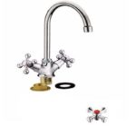Смеситель Кухня Lemen 1/2 м/к крест (LD9565) на гайке