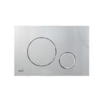 Кнопка смыва Alca Plast, хром матовый/хром глянец (M772)