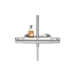 Душевая колонна Ideal Standard Ceratherm T50, в комплекте с термостатическим смесителем для душа, с полочкой (A7230AA) Душевая колонна Ideal Standard Ceratherm T50, в комплекте с термостатическим смесителем для душа, с полочкой (A7230AA)