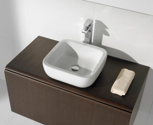 Раковина AQUATON KHROMA 40х40, белая (7327654000) Раковина AQUATON KHROMA 40х40, белая (7327654000)