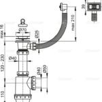 Alca Plast A444-DN50/40 Сифон для мойки с нержавеющей решеткой DN70 и гофропереливом Alca Plast A444-DN50/40 Сифон для мойки с нержавеющей решеткой DN70 и гофропереливом