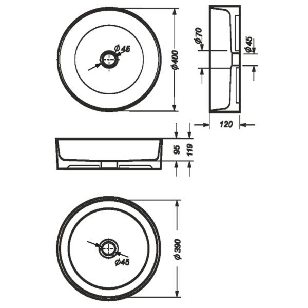 Раковина Sanita Luxe Best Slim, накладная, белая (BST40SLWB01S) Раковина Sanita Luxe Best Slim, накладная, белая (BST40SLWB01S)