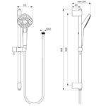 Душевой набор Ideal Standart IDEALRAIN со штангой EVO DIAMOND L3 (B2234AA) Душевой набор Ideal Standart IDEALRAIN со штангой EVO DIAMOND L3 (B2234AA)