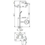 Душевая колонна Ideal Standard IdealRain ECO (B1097AA)