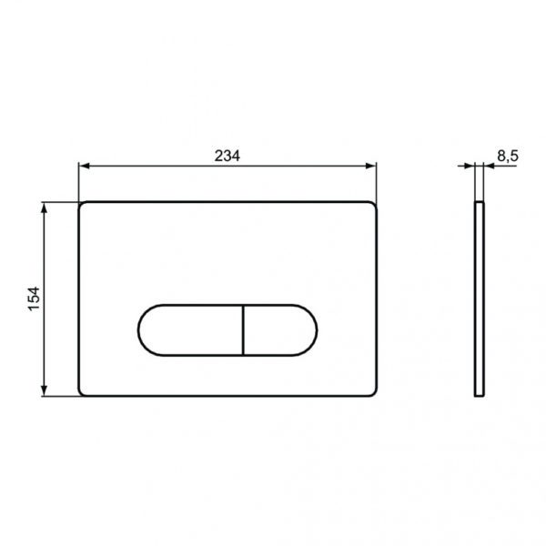 Кнопка смыва Ideal Standard OLEAS™ M2 SmartFlush, белая (R0122AC)