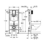 Инсталляция Grohe Rapid SL для унитаза без клавиши (38536001) Инсталляция Grohe Rapid SL для унитаза без клавиши (38536001)