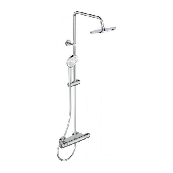 Душевая колонна Ideal Standard Ceratherm T50, в комплекте с термостатическим смесителем для душа, с полочкой (A7230AA) Душевая колонна Ideal Standard Ceratherm T50, в комплекте с термостатическим смесителем для душа, с полочкой (A7230AA)