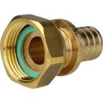 Переходник 20xG 3/4" с накидной гайкой для труб из сшитого полиэтилена аксиальный STOUT