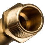Угольник-переходник 25xR 3/4" с наружной резьбой для труб из сшитого полиэтилена аксиальный STOUT