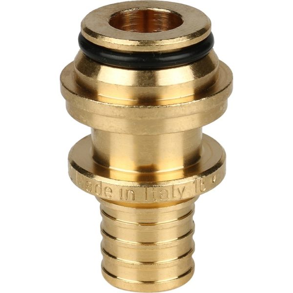 Угольник 20-Rp 1/2" настенный с длинным нарезным патрубком STOUT