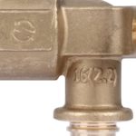 Угольник 16-Rp 1/2" настенный с длинным нарезным патрубком STOUT Угольник 16-Rp 1/2" настенный с длинным нарезным патрубком STOUT