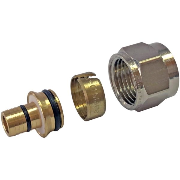 Фитинг 16х2,6х3/4 компрессионный для труб PEX-AL-PEX STOUT