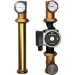 Насосная группа 1 1/4" с прямым контуром с насосом Grundfos UPSO 32-65 в теплоизоляции DN 32 STOUT