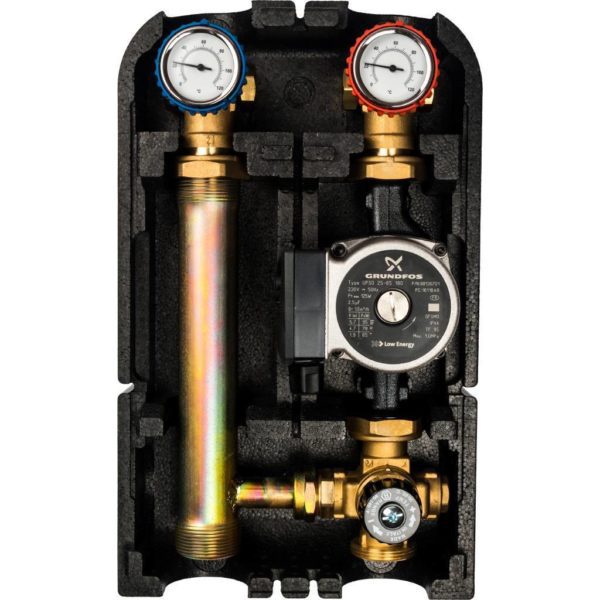 Насосная группа 1" со смесителем с насосом Grundfos UPSO 25-65 STOUT