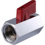 Кран шаровой 1/2" мини, муфтовый STOUT