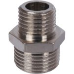 Ниппель 3/8X1/4 НН переходной никелированный STOUT