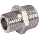 Ниппель 3/8X1/4 НН переходной никелированный STOUT