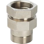 Разъемное соединение 1"1/2 "американка" ВН никелированное, уплотнение под гайкой o-ring кольцо STOUT