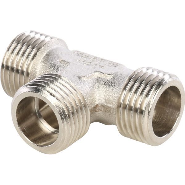 Тройник 1/2X1/2X1/2 НН никелированный STOUT