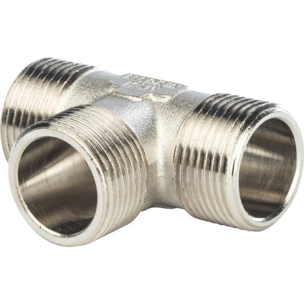 Тройник 1"X1"X1" НН никелированный STOUT