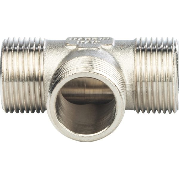 Тройник 1"X1"X1" НН никелированный STOUT